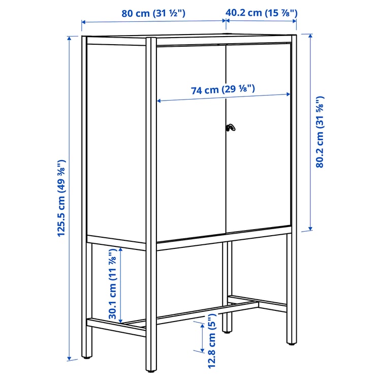 Illustration with measurements for the product: STOCKHOLM 2025.