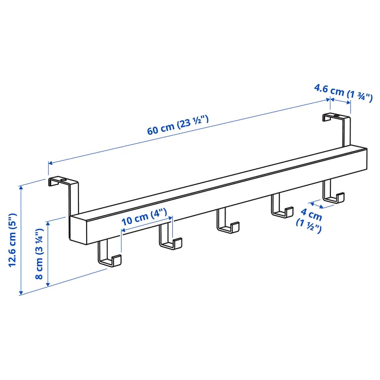 Illustration with measurements for the product: TJUSIG.