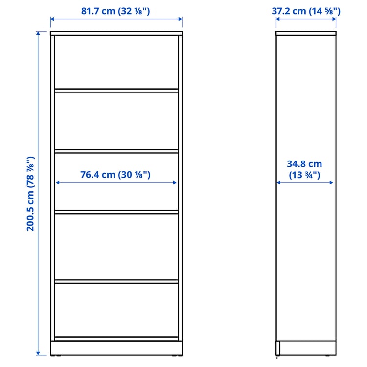 Illustration with measurements for the product: TONSTAD.