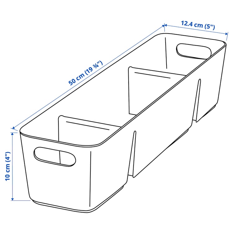 Illustration with measurements for the product: UPPDATERA.