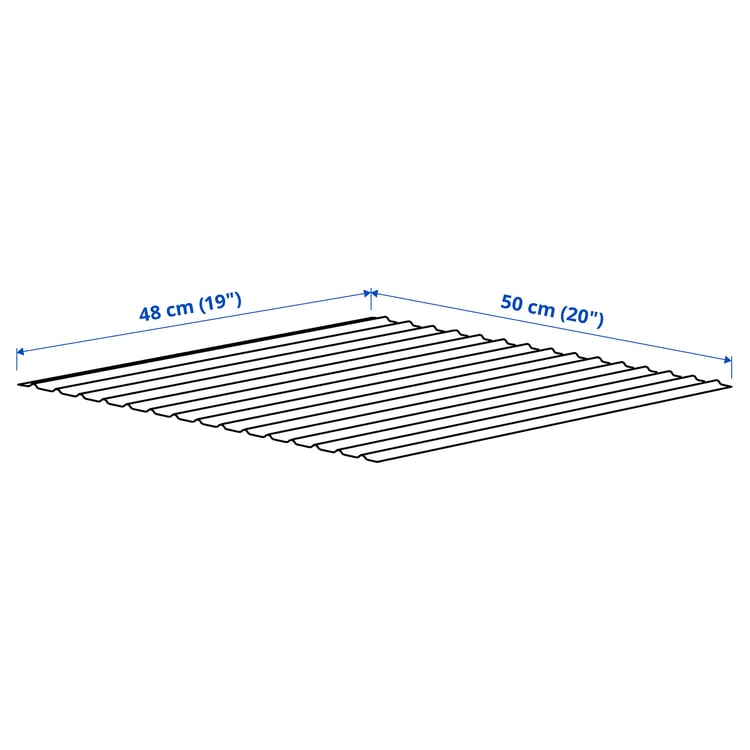 Illustration with measurements for the product: UPPDATERA.
