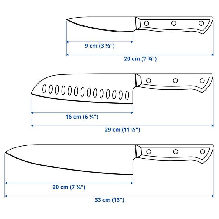 Illustration with measurements for the product: VARDAGEN.