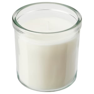 IKEA ADLAD Candele Profumate Bianche - Set Da 120 Pezzi - Profumo Foreste Scandinave E Agrumi Speziati - 3,5h Di Combustione - 2