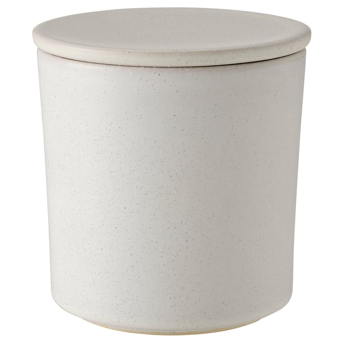 Ikea HEMSJO Candela A Blocchi Non Profumata: Confezione 4 Pezzi, Bianca, 8 Cm