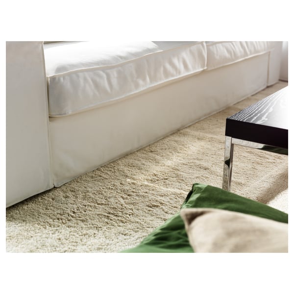 Tappeto Pelo Lungo ådum Bianco Sporco