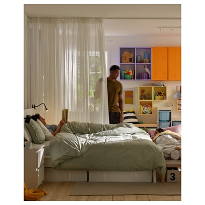 Tenda ÄNGSFRYLE in poliestere bianco - privacy minimalista ed elegante per le finestre