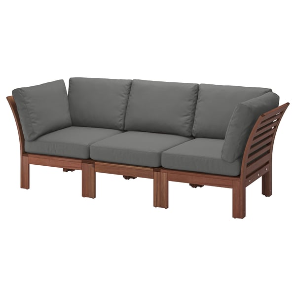 Applaro Divano Componibile 3 Posti Esterno Mordente Marrone Froson Duvholmen Grigio Scuro Ikea It