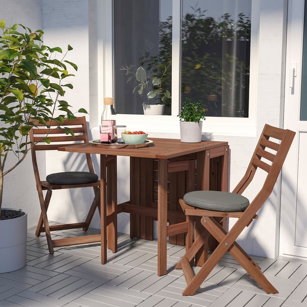 Applaro Tavolo A Ribalta Da Esterno Mordente Marrone Ikea It