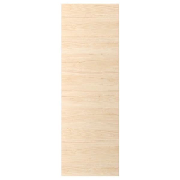 Un pannello di legno rettangolare di colore chiaro della serie ASKERSUND. Ha un'elegante finitura con venature del legno naturale con bordi lisci.