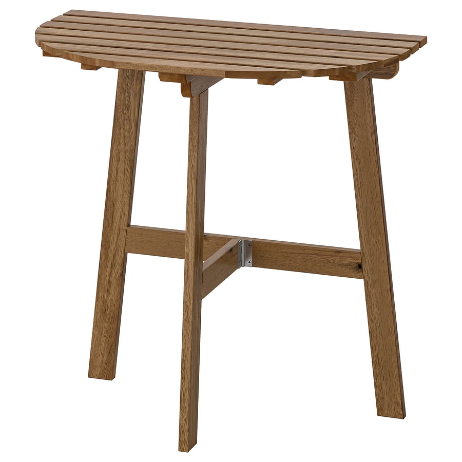 Tavolo Da Parete Pieghevole LOLAhome In Legno Acacia - 45x47x80 Cm Per Balcone E Giardino - Foto 5