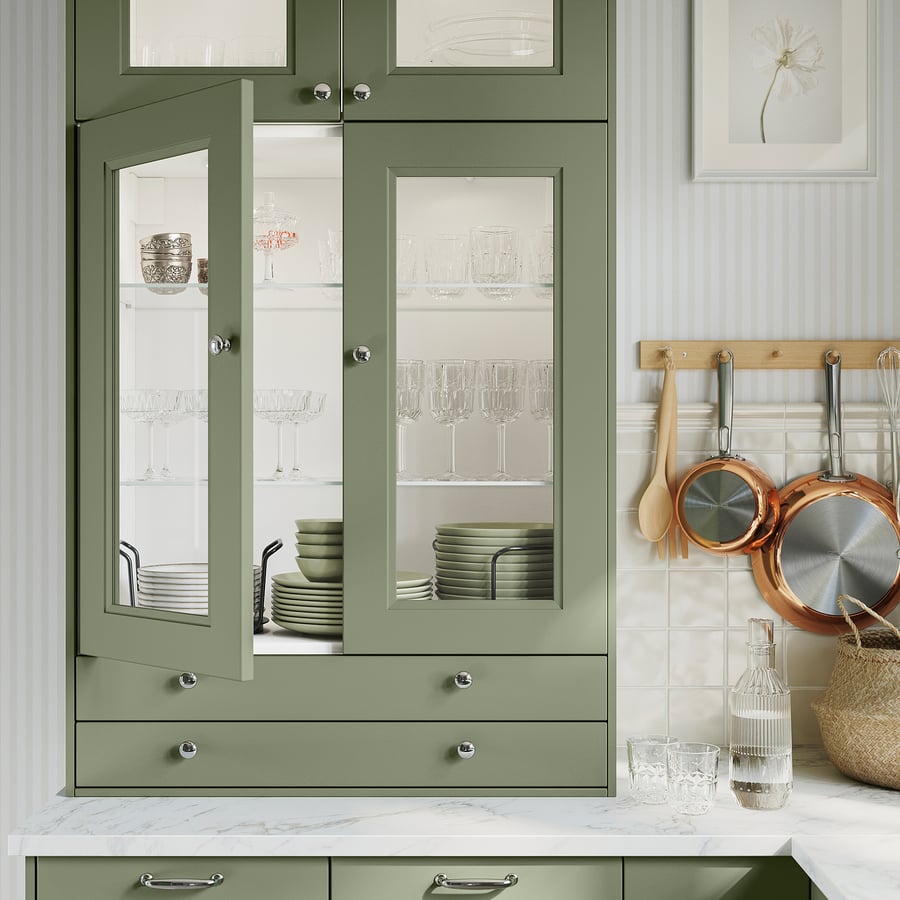 Lind DNA Tischset Rectangle M Hippo, 4er-Set in Olive Green