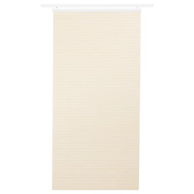 BACKSILJA: tenda a pannello beige, trasparente, realizzata con bottiglie in pet riciclate. Privacy con filtro della luce soffusa. Perfetto per finestre o per la divisione della stanza.