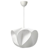 Moderna lampada a sospensione BÄCKNATE con design a forma di fiore, luce calda, materiale sintetico.