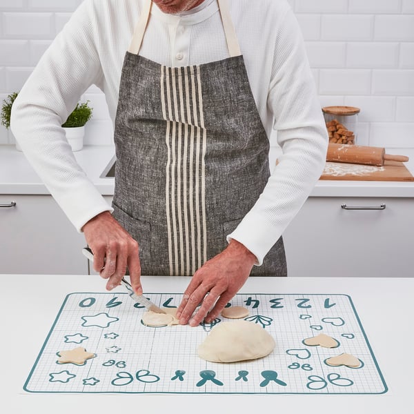 Set Da Forno In Silicone 6 Pezzi – Tappetino 60x80 Cm, Mattarello, Pennelli E Spatole, Antiaderente, Resistente A -30°C/+240°C, Per Pizza E Pasta
