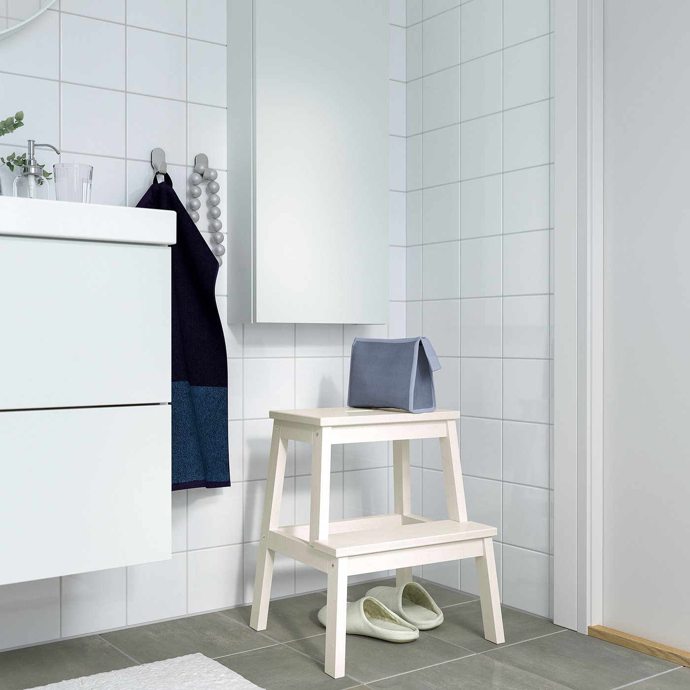 BEKVÄM Scaletta/sgabello, bianco IKEA Italia