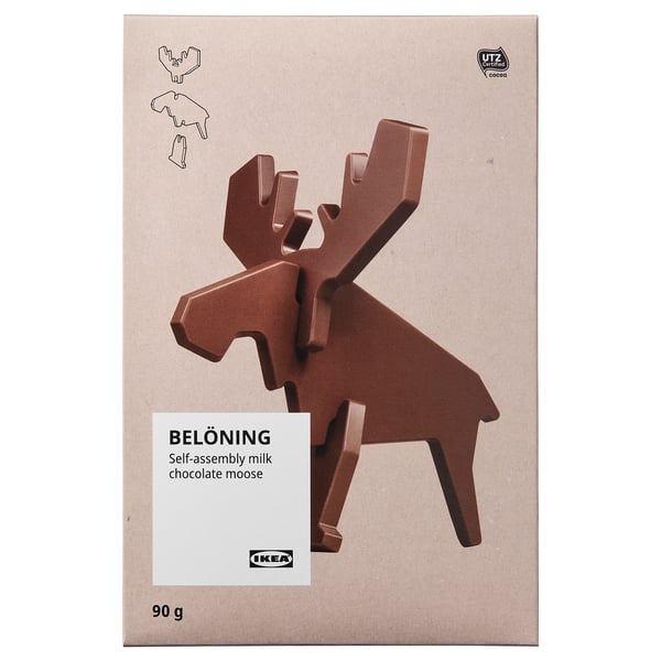 Beloning Alce Di Cioccolato Al Latte Da Montare Certificato Utz 90 G Ikea It