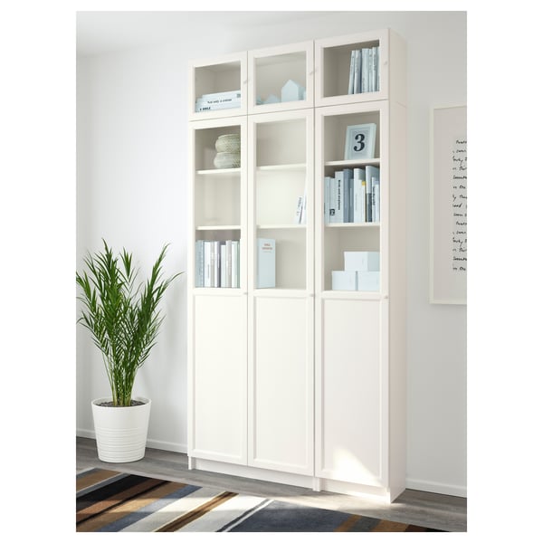 BILLY / OXBERG libreria, bianco/vetro, 120x30x237 cm - IKEA Italia