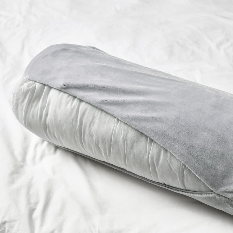 Cuscino Testiera In Velluto Grigio Chiaro - 90 Cm, Morbido, Con Supporto Schiuma, Adatto A Letti E Pareti