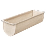 Organizer Bolllöund in tessuto beige, rettangolare, con manici e cerniera per un facile accesso e conservazione.