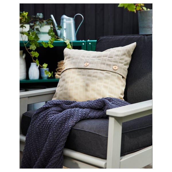 BONDHOLMEN Poltrona da giardino, mordente grigio - IKEA
