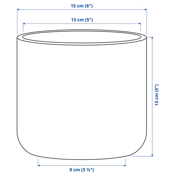 Illustrazione con le misure del prodotto: BUSKKAPRIFOL.