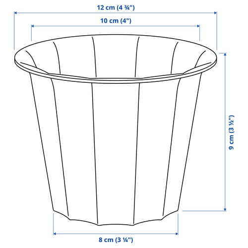 Illustrazione con le misure del prodotto: BUSKVERK.