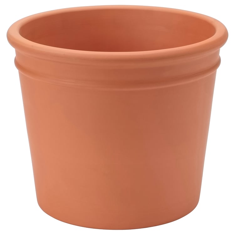 Vaso Da Fiori Prosper Plast Misa In Plastica Colore Terracotta - Diametro 26 Cm, Altezza 11,3 Cm
