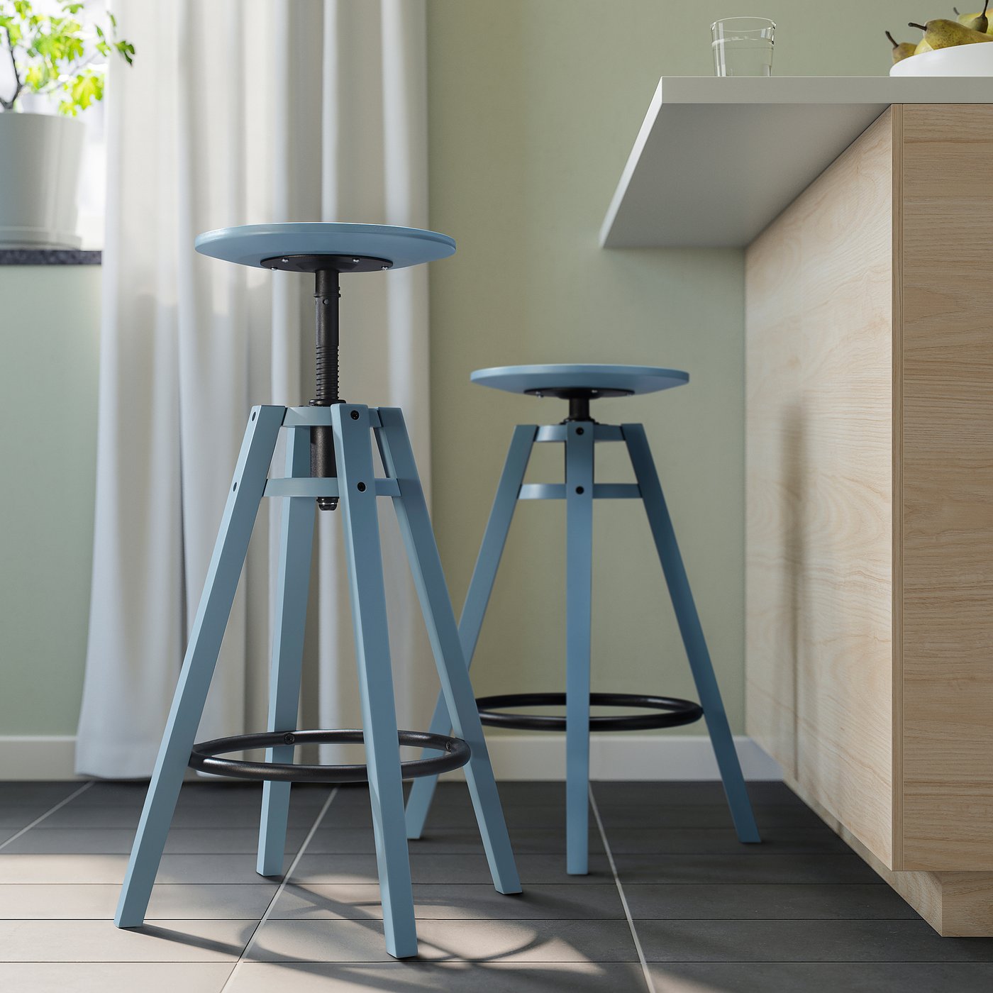 Stool Sgabello Ikea Blu Modello 3D Ikea Kyrre TurboSquid 1660090