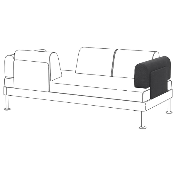 Delaktig Bracciolo Con Cuscino Hillared Antracite Ikea It