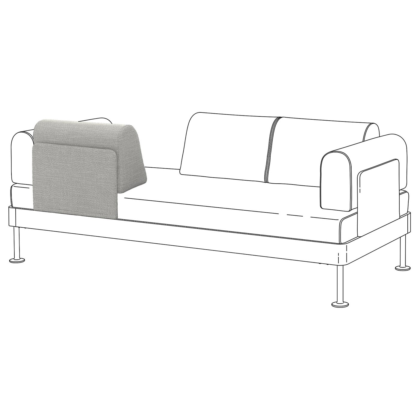 Delaktig Fodera Per Schienale Cuscino Tallmyra Bianco Nero Ikea It