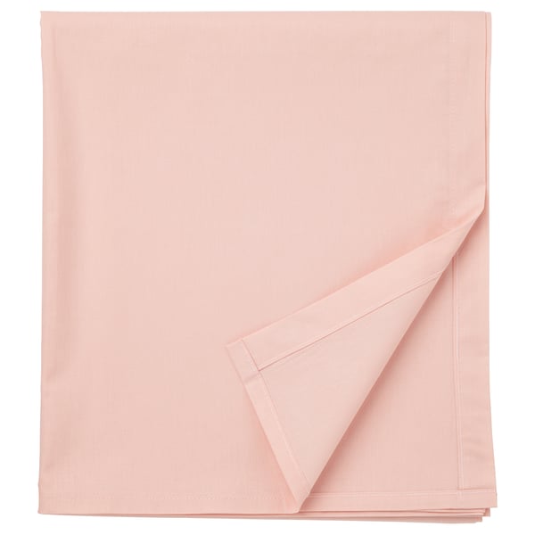 Federe DVALA in cotone piegato rosa, design morbido, traspirante, essenziale.