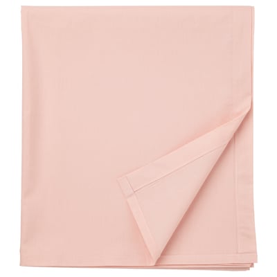 Lenzuolo con angoli rosa chiaro DVALA, cotone, rettangolare, semplice.