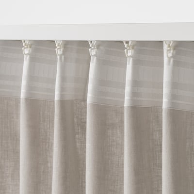 IKEA Hannalill 1 paio di tende grigie 104.173.19 dimensioni 57 x 98 cm