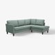 Divano panoramico TEAL EKHOLMA a 4 posti, design moderno con gambe affusolate.