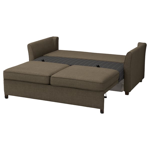 EKHOLMA Divano letto a 2 posti, Kilanda grigio-marrone