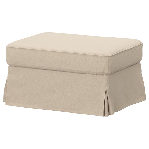 EKTORP Poggiapiedi con contenitore, Naggen beige