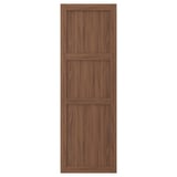 Un'anta ENKÖPING in noce marrone dal design classico, caratterizzata da una struttura del legno liscia e venature sottili.