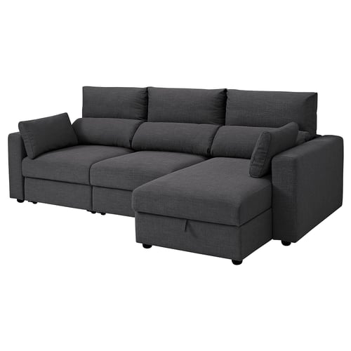 Eskilstuna Divano A 3 Posti Con Chaise Longue Hillared Antracite Ikea It