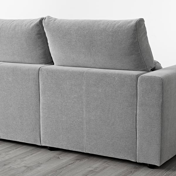 Eskilstuna Divano A 3 Posti Con Chaise Longue Tallmyra Bianco Nero Ikea It