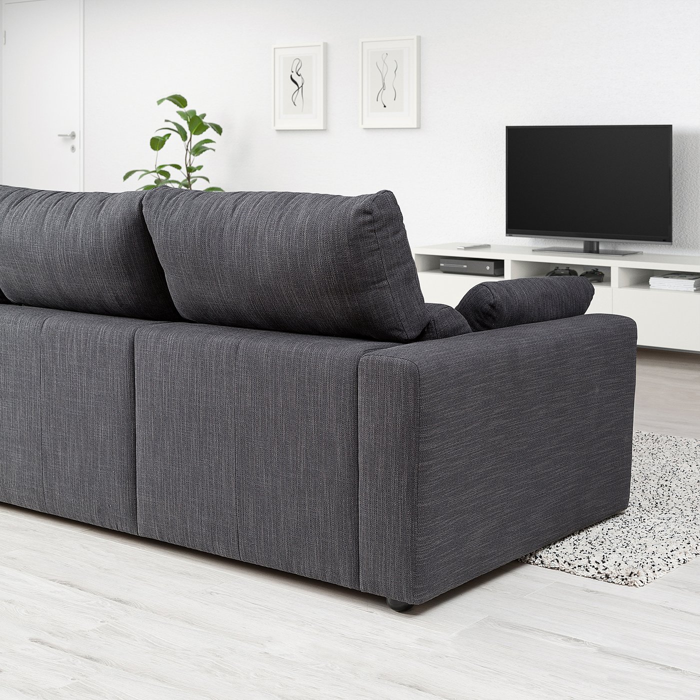 Eskilstuna Divano A 3 Posti Hillared Antracite Ikea It
