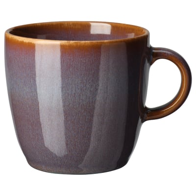 Tazza FÄRGKLAR, marrone, gres, forma arrotondata, design semplice.