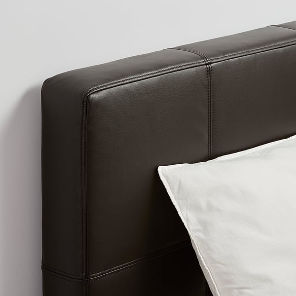 feset struttura letto con contenitore bomstad marrone scuro 160x200 cm