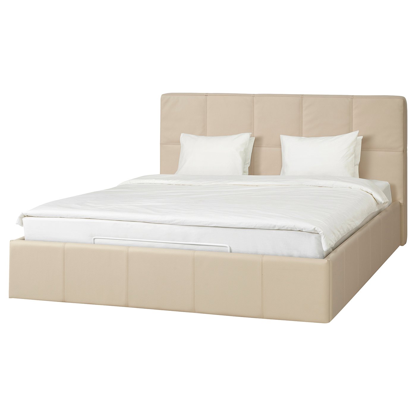 feset struttura letto con contenitore murum beige 140x200 cm
