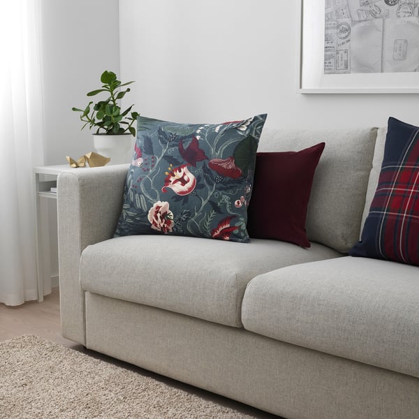 Filodendron Tessuto A Metraggio Blu Scuro Motivo Floreale Ikea It