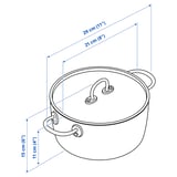 Illustrazione con le misure del prodotto: FINMAT.