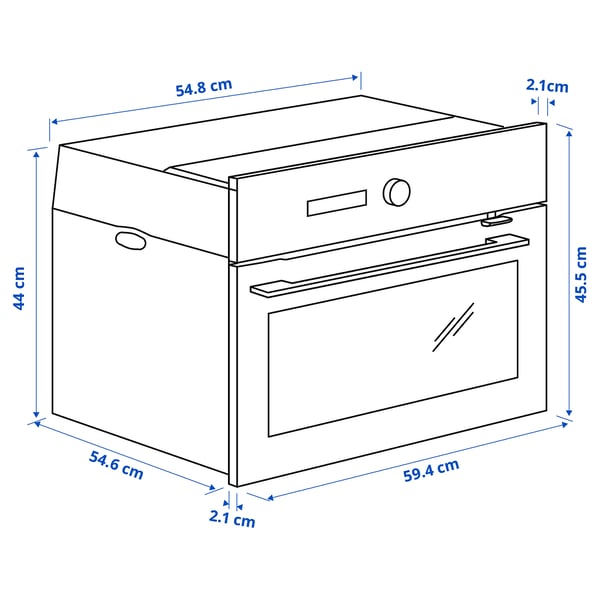 Illustrazione con le misure del prodotto: FINSMAKARE.