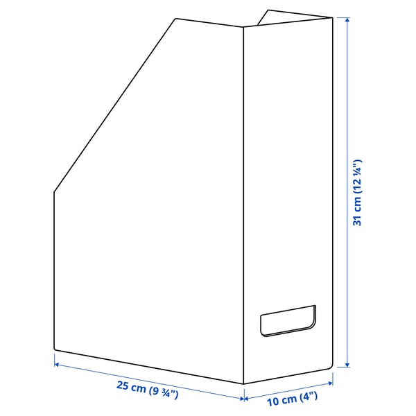 Illustrazione con le misure del prodotto: FJÄDERHARV.