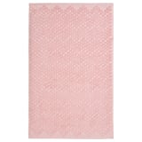 FJÄLLKATTFOT tappetino da bagno rosa pallido, rettangolare, morbida spugna di cotone con motivo testurizzato.