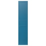 Porta FLISBERGET blu, rettangolare con sottili scanalature, due pannelli.