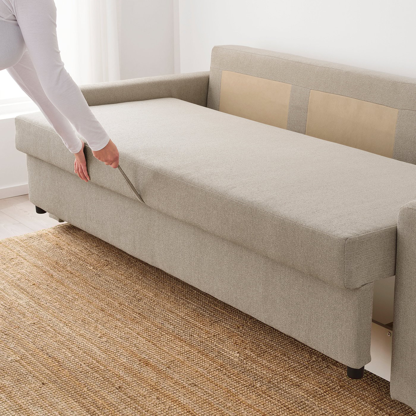 Friheten Divano Letto A 3 Posti Hyllie Beige Ikea It